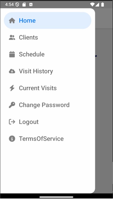 Staff Navigation Menu